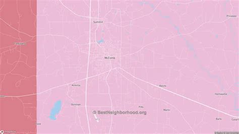 Mccomb, MS Political Map – Democrat & Republican Areas in Mccomb | BestNeighborhood.org