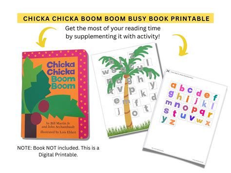 Chicka Chicka Boom Boom Busy Book Printable | Activity Worksheet for