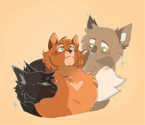 Squirrelflight Leafpool And Hollyleaf Warrior Cat Warrior Cats Art Warrior Cat Drawings