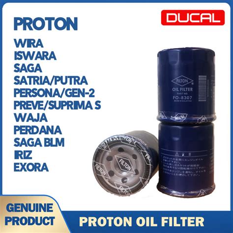 Original Filton Proton Oil Filter For Proton Models Wira Iswara Saga