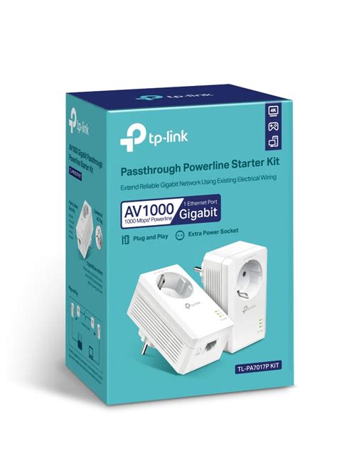 Tl Pa P Kit Av Gigabit Powerline Adapter Kit Mit Steckdose