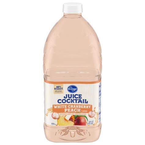 Kroger® White Cranberry Peach Flavored Juice Cocktail 64 Fl Oz Fred Meyer