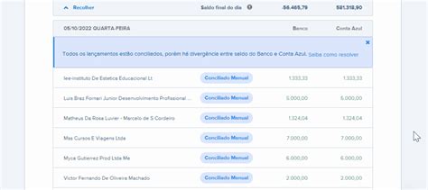 Conciliação bancária Sicoob como bater saldo Conta Azul
