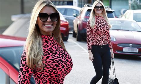 Christine Mcguinness Puts On A Busty Display As She Steps Out For A Pampering Session At The