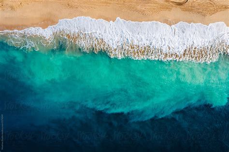 Aerial View Of Ocean And Beach In Taiwan By Stocksy Contributor