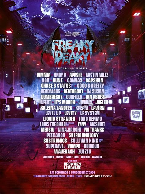 Freaky Deaky Festival 2025 Lineup - Xander Ellis