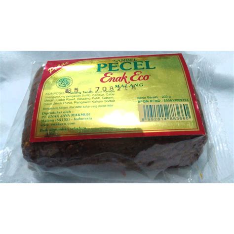 Jual Bumbu Sambel Pecel Enak Eco Sedang Pedas Gr Shopee