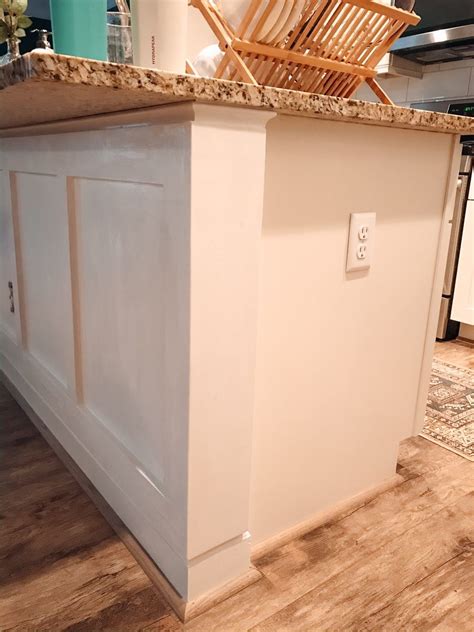 One Day Kitchen Island Update DIY Wainscoting Our Life In The Clouds