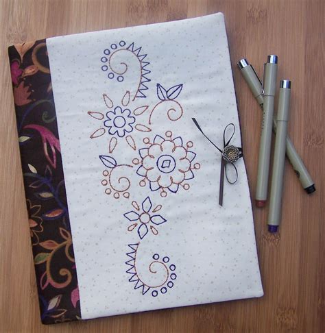 Embroidered Journal Cover WeAllSew