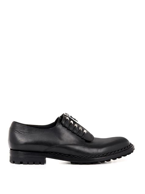 Balenciaga Leather Derby Shoes In Black For Men Lyst