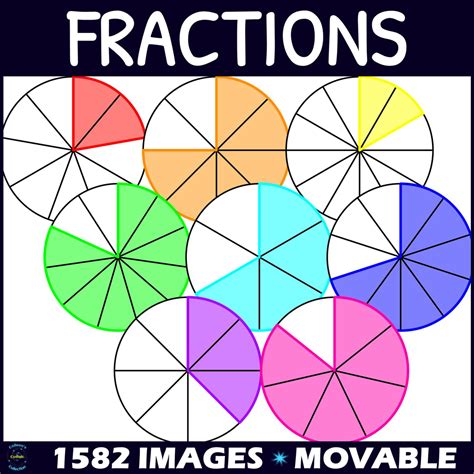 Circle Fractions Clipart Made By Teachers