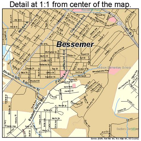 Bessemer Alabama Street Map 0105980