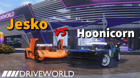 Jesko Vs Ken Block’s Hoonicorn In Roblox Drive World Youtube