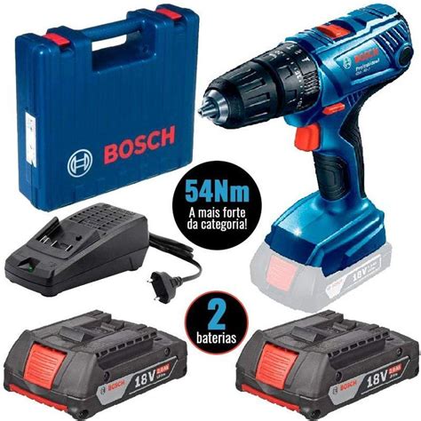 Parafusadeira E Furadeira Impacto Bosch Gsb Li V Baterias