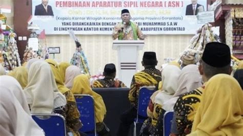 Cegah Radikalisme Kemenag Gorontalo Beri Penguatan Moderasi Beragama