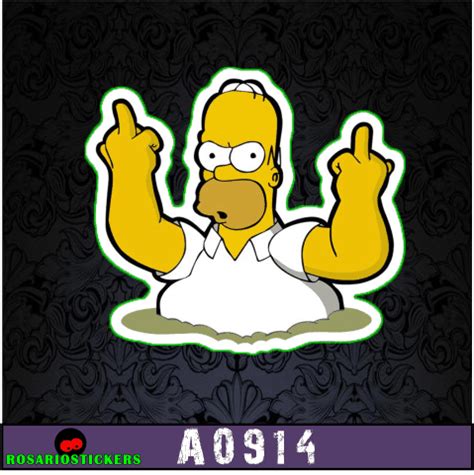 A Homero Fuck You Los Simpsons RosarioStickers