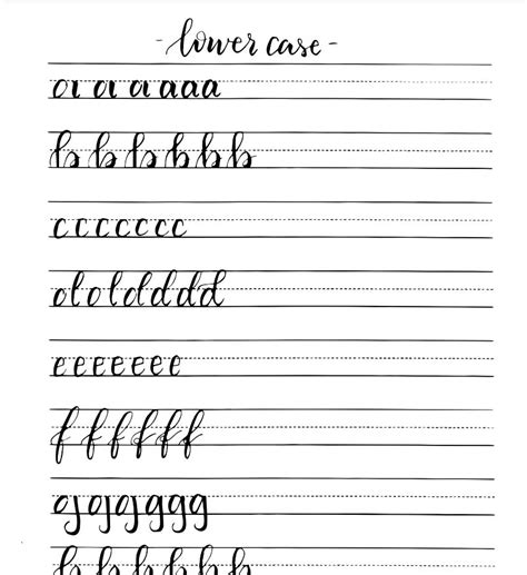 7 Free Hand Lettering Worksheets For Practice