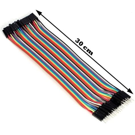 Cabo Wire Jumper 30cm 40 Fios Macho Macho Protoboard Arduino Shopee