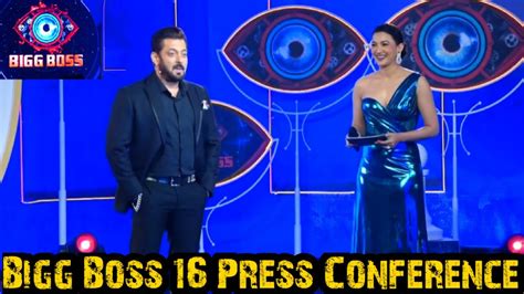 Bigg Boss 16 Salman Khan Gauahar Khan Press Conference Colors Tv