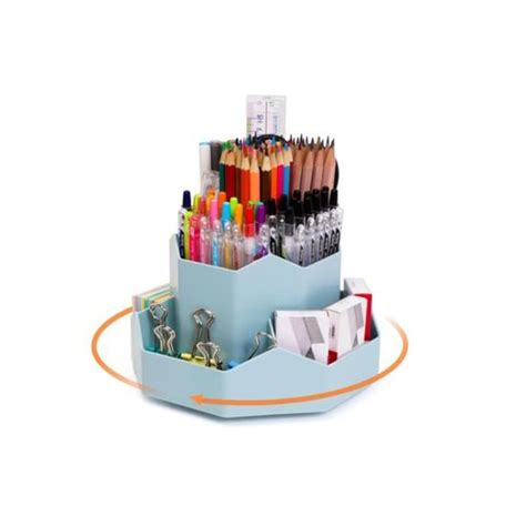 Rotatif Pot A Crayon Rotation Degr S Organisateur De Bureau