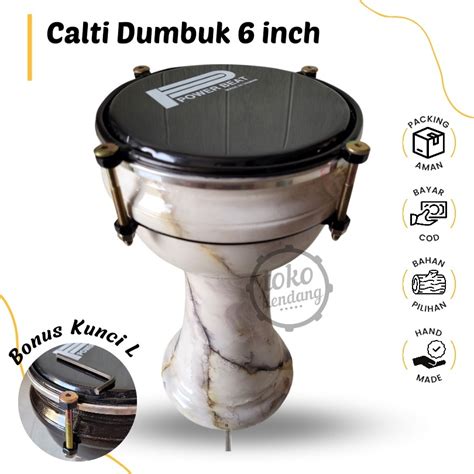 Jual Darbuka 8 Inc Mika POWER BEAT Calti Darbuka Dumbuk Anak Motif