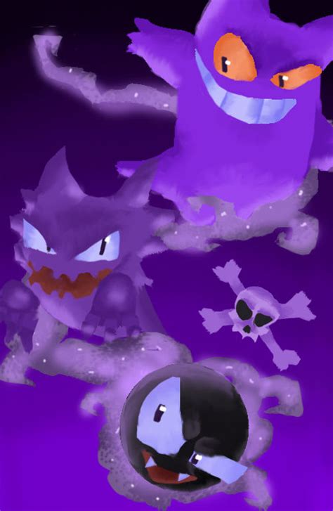 A Gastly Evolution By Animecherry123 On Deviantart