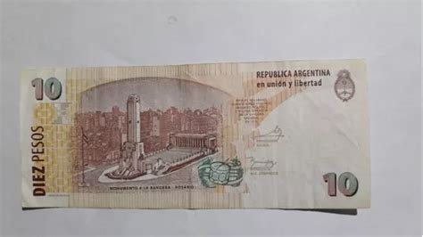 Argentina Billete De Pesos Reposici N Segundo Dise O En Venta En