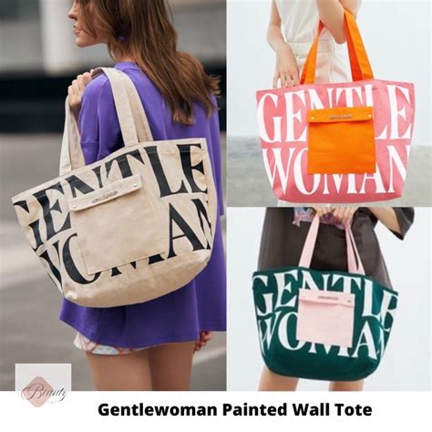 Gentlewoman Painted Wall Tote Bag Shopee Singapore