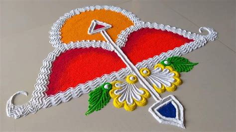 Ram Navami Rangoli | Rangoli designs, Free hand rangoli design, Very easy rangoli designs