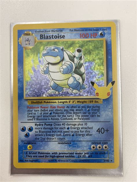 Mavin Pokemon Celebrations Blastoise Holo Th Anniversary M