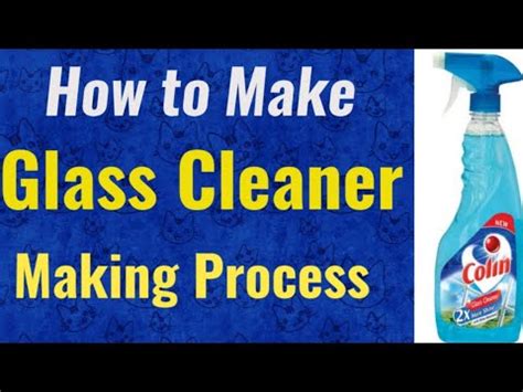 Glass Cleaner Making Formula L How To Make Glass Cleaner L