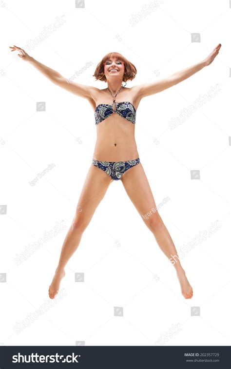Full Length Portrait Woman Bikini Stock Photo Shutterstock