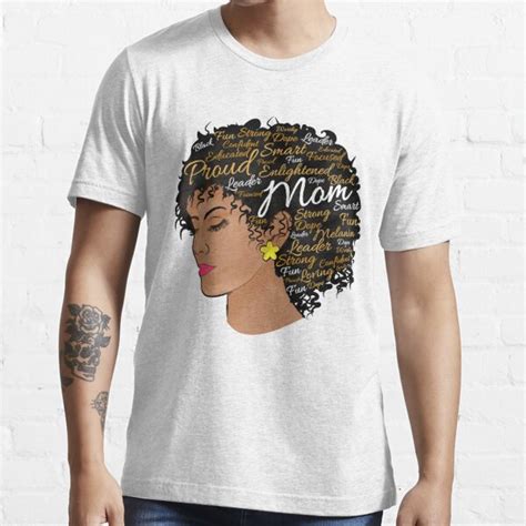 Happy Mothers Day Black Mom Queen Afro African Woman T Shirt By