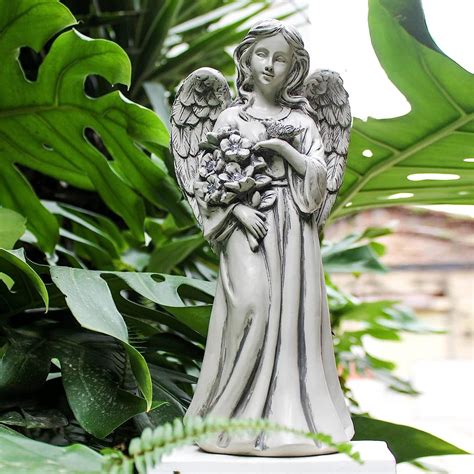 Solar Angel Statue For Outdoor Angel Garden Figurine With Etsy