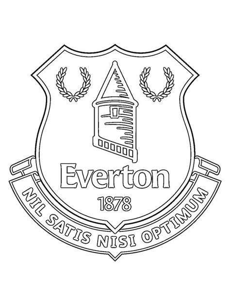 Everton Fc Coloring Page Funny Coloring Pages