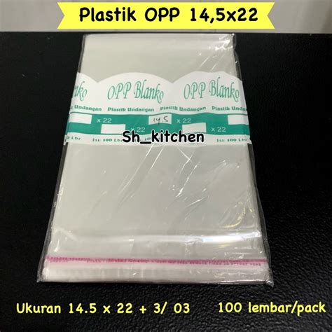 Jual Plastik Opp X Isi Lembar Merk Blanko Shopee Indonesia