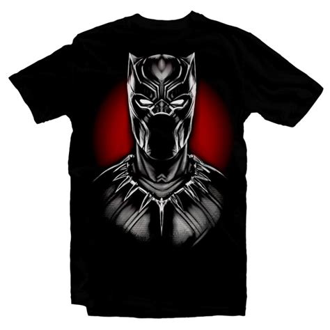 T Shirt Black Panther Face Homme Noir Ketshooop T Shirts