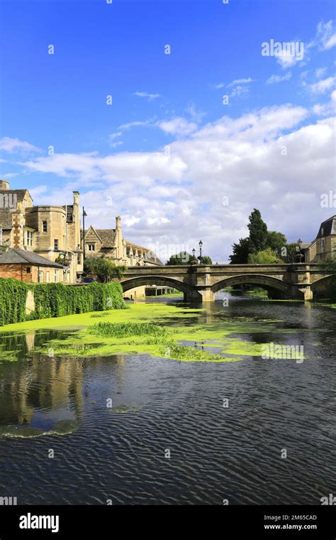 The Stone Road Bridge Over The River Welland Stamford Town