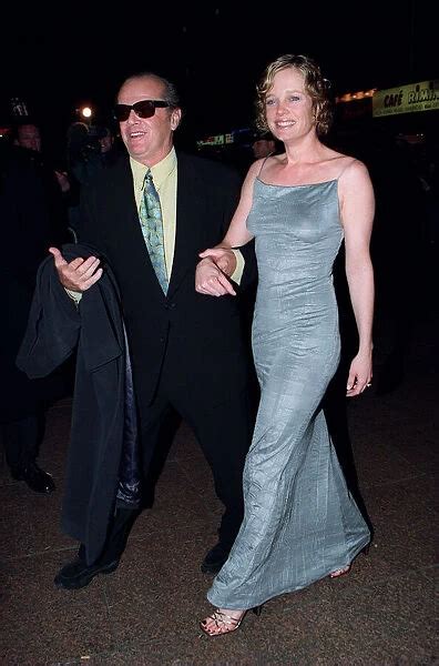 Jack Nicholson and girlfriend Rebecca Broussard 1998 back