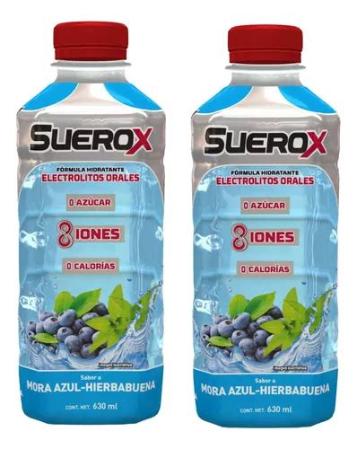 Bebida Hidratante Suerox 8 Iones Mora Azul 630 Ml 2 Pack