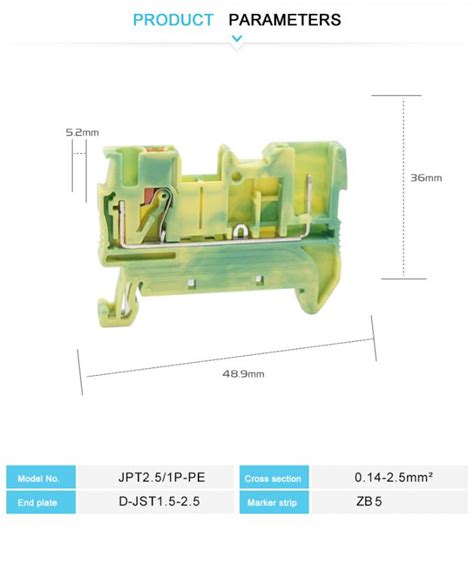 China Ground Push In Connection Terminal Blocks Suppliers