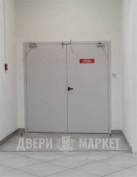Двупольные глухие противопожарные двери EI 60