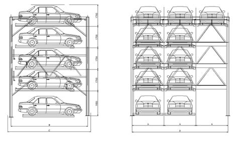 Low Cost Double Cylinder Garage Elevator Tilting Automatic Car Parking ...