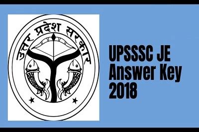 UPSSSC Junior Engineer 2018 Answer Key MP Career