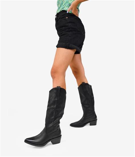 Botas Cowboy Negras Altas Bosanova En A Unidad Winter Collection