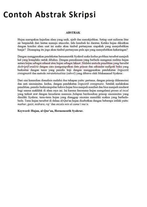 Contoh Abstrak Paper 56 Koleksi Gambar