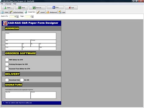 Paper Form Designer 1.0