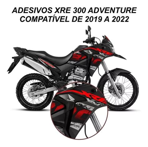 Adesivos Xre 300 Adventure Moto Preta Cores 2019 A 2022 Frete grátis