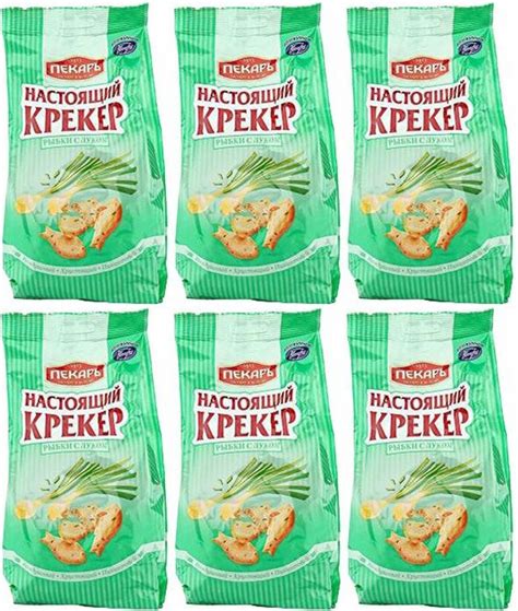 Крекер Конфи рыбки с луком, комплект: 6 упаковок по 220 г - купить с ...