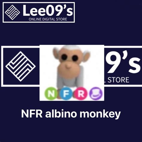 Roblox Adopt Me Neon Albino Monkey Read Desc Video Gaming Gaming